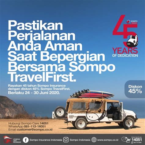 Purchase berjaya sompo eztravel insurance and save 25% off with this promo! News | PT. Sompo Insurance Indonesia