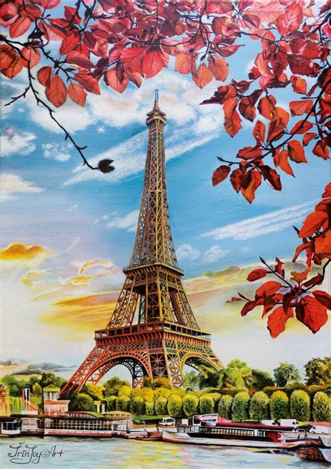 Acrylic Painting Eiffel Tower Ubicaciondepersonascdmxgobmx