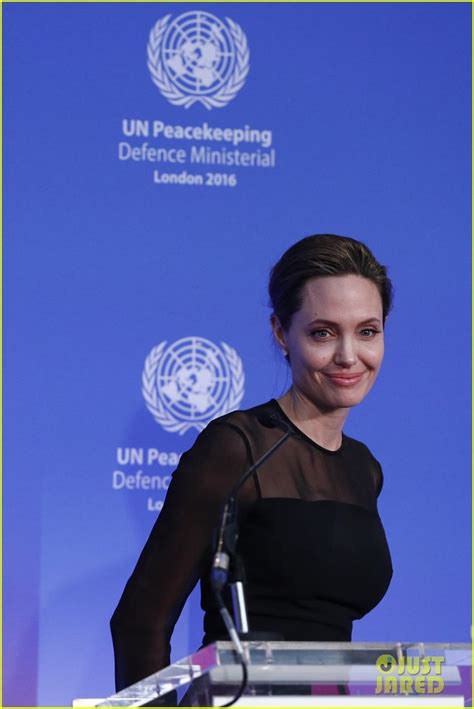 Angelina Jolie Speaks At Un Peacekeeping Defense Ministerial In London