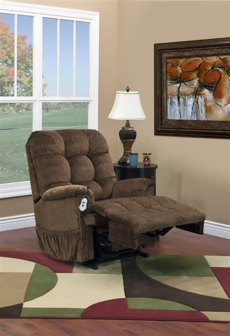 Lift chairs or assistive recliners can help you to your feet from a seated position. Model 5500p Wall-Away Petite Lift Chair by Med-Lift ...