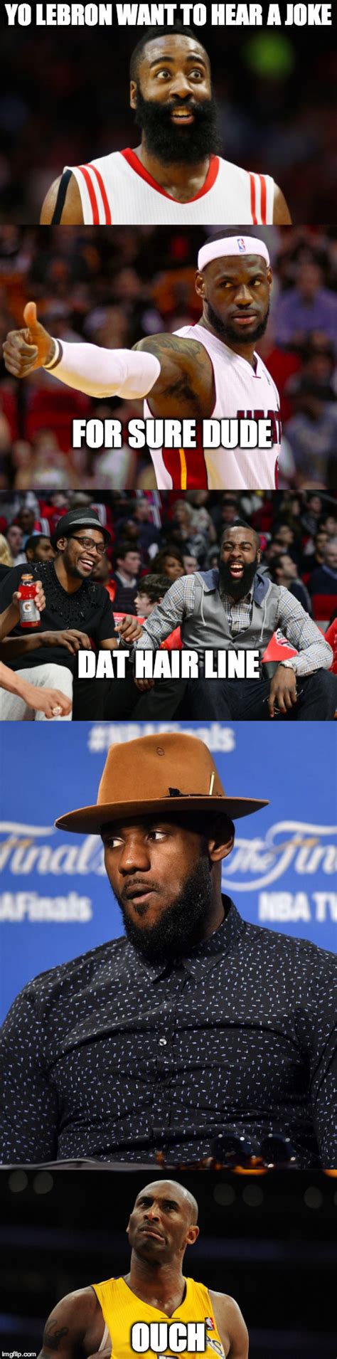 Friedman shut yo i fall in love with girls who got a matching hairline with lebron james looking self. Custom Image | Funny nba memes