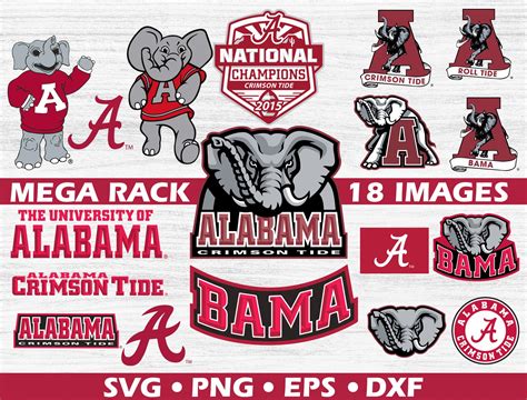 NCAA Alabama Crimson Tide Svg Logo Ncaa svg NCAA Football | Etsy