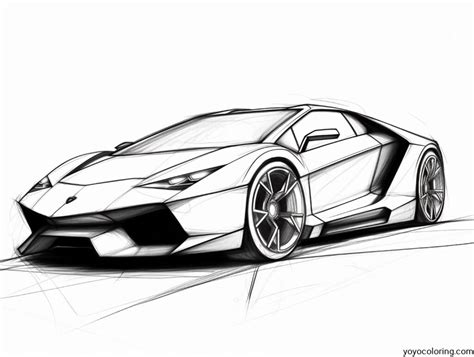 Lamborghini Coloring Pages ᗎ Printable Painting Template