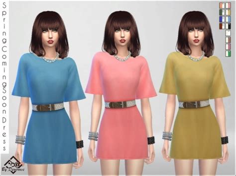 Spring Coming Soon Dress By Devirose At Tsr Sims 4 Updates