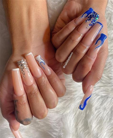 Blue Ballerina Nails For Summer Nails To Bright Your Day