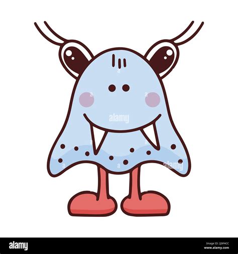 Cute Female Monster Doodle Style Vector Illustration Stock Vector Image And Art Alamy