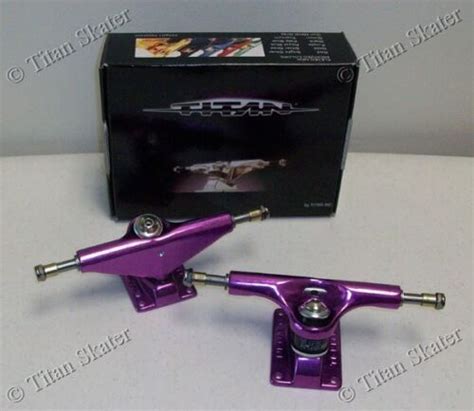 Titan Ti Lite 50 Skateboard Trucks Anodized Color 1 Pair Ti Lites Nos