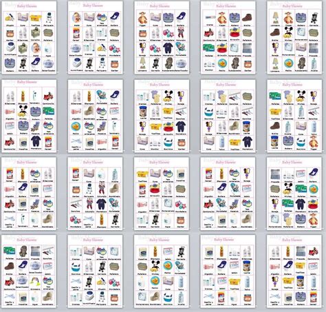 Juegos para baby shower listos para imprimir y disfrutarlos. Resultado de imagen para loteria para baby shower para ...