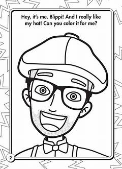 The Blippi Coloring Zone Creative Fun And Stress Relief For Little Artists