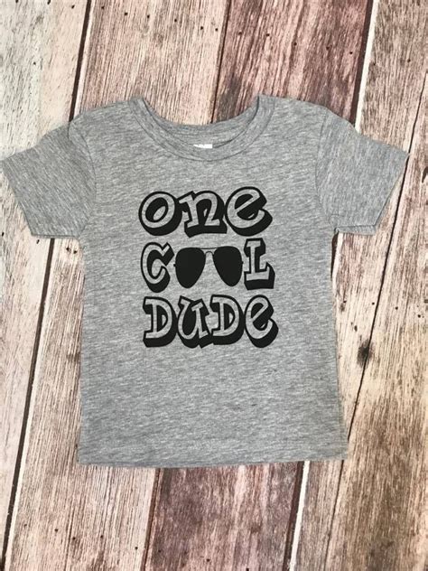 One Cool Dude Shirt One Birthday Shirt Boy Birthday Shirt Etsy