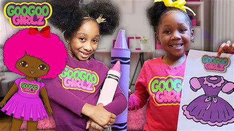 I Love My Pink Dress And Hair Learn Colors Compilation With Goo Goo Girlz Youtube