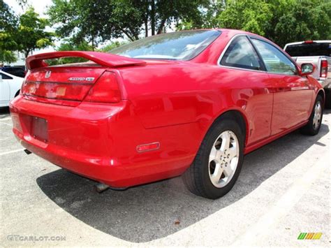 1999 San Marino Red Honda Accord Ex V6 Coupe 29956945 Photo 3