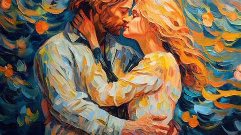 Midjourney Prompt Blonde Babe Love Van Gogh Prompt Library