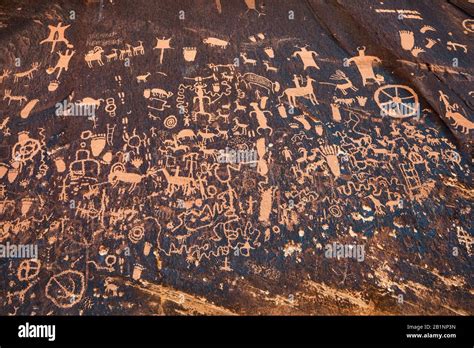 Native American Petroglyphs At Newspaper Rock State Historic Park