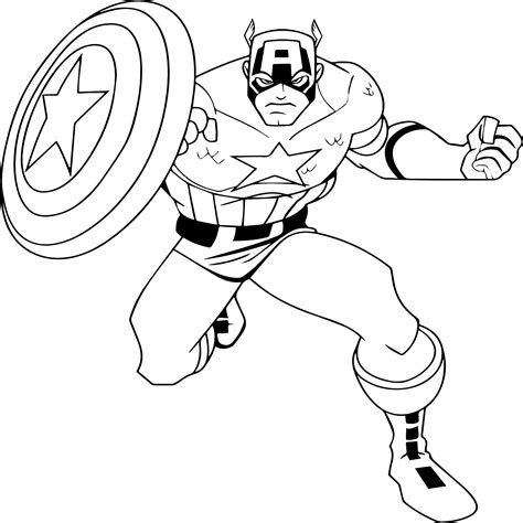 free videos for kids: Free Online Captain America Coloring Pages for Kids
