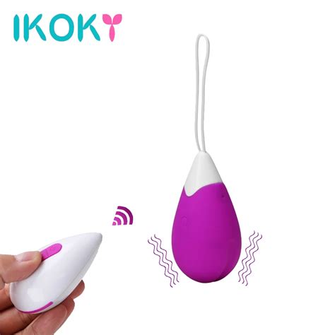 IKOKY Bullet Vibrator Vagina Balls Sex Toys For Woman Jump Vibrating Eggs Wireless Remote
