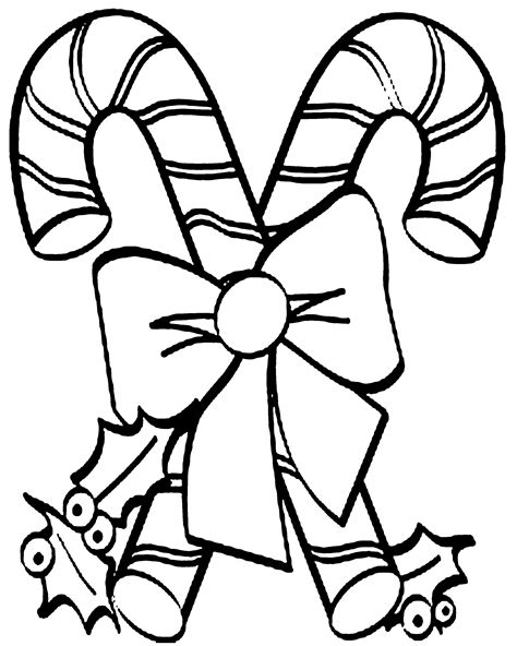 Christmas Coloring Pages Candy Canes