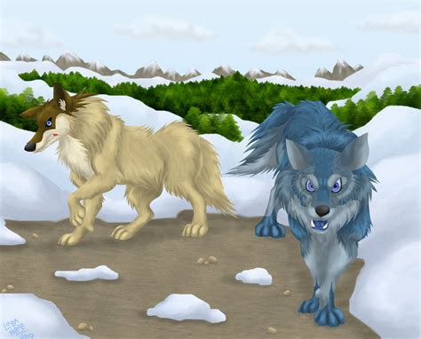Two Ferocious Wolvesess By Lobaferoz On Deviantart