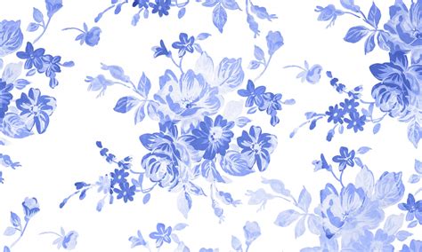 Free Photo Blue Floral Background Ornate Repetition Repeat Free