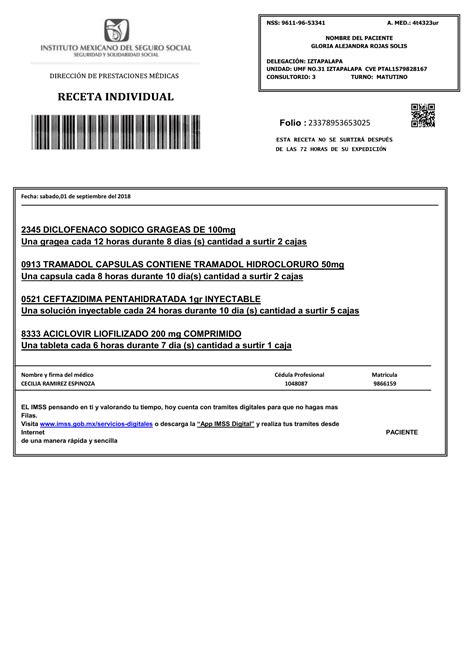 Receta Imss En Recetarios Medicos Receta Medica Imss Images Sexiz Pix