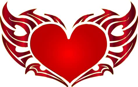 Download Transparent Red Heart Outline Png Love Symbol Images Hd