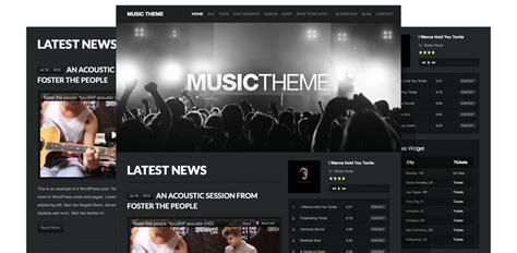 Music Theme | Organic Themes | Professional Minimal WordPress Themes