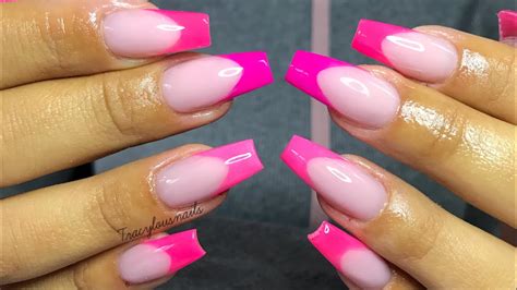 V French Tip Acrylic Nails Pink There S No Reason Why You Should Have To Stick To Pink And