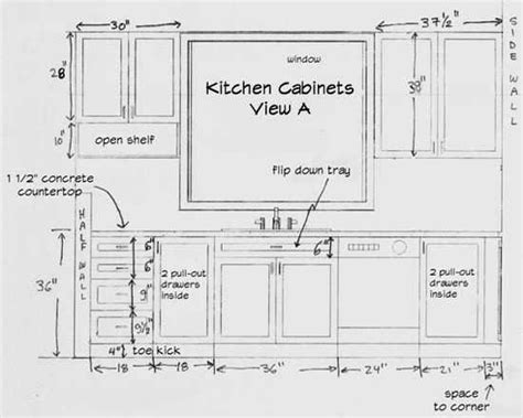 The standard depth for kitchen cabinets is 60 cm. Helpful Kitchen Cabinet Dimensions Standard for Daily Use