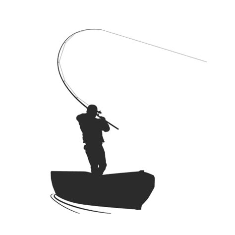 Fishing Fisherman On Boat Transparent Png Svg Vector File