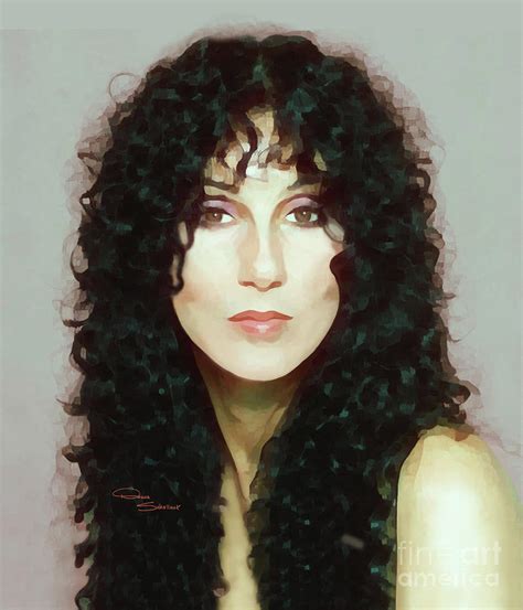 Cher 80 S Painting By Donna Schellack Fine Art America
