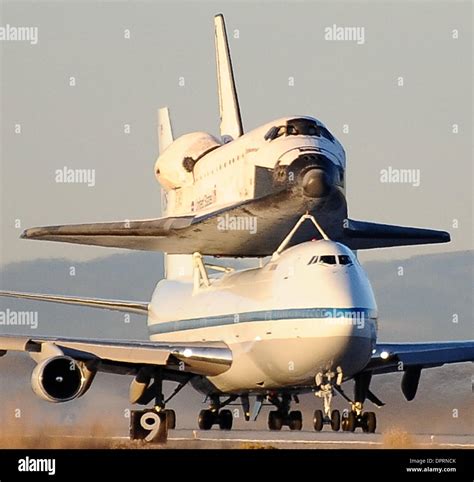 Space Shuttle Endeavours Piggyback Ride Atop A Modified Boeing 747 Jet
