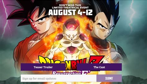 All four dragon ball movies are available in one collection! 'Dragon Ball Z: Resurrection Of F' Full Movie Slated For U.S. Release This August! Film To Be ...