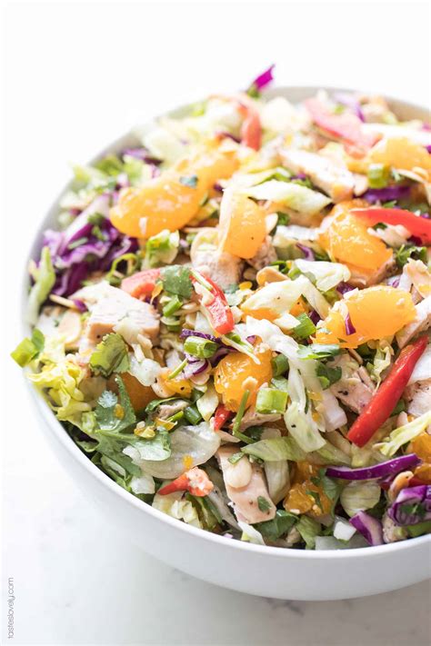 Plus, look at those colors and that crunch! Paleo + Whole30 Chinese Chicken Salad - Tastes Lovely