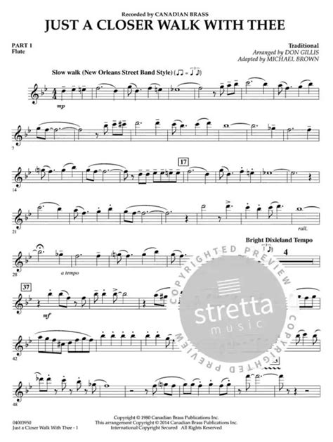Just A Closer Walk With Thee Buy Now In The Stretta Sheet Music Shop