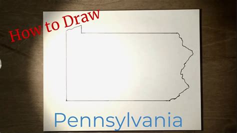 How To Draw Pennsylvania Youtube