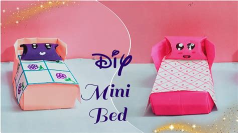 How To Make Origami Bed And Bedding Diy Paper Bed Easy Origami Bed