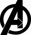 The Avengers Black and White Logo - LogoDix