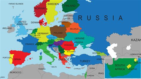 Map Of European Country