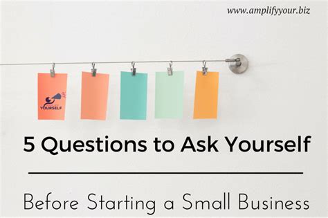 5 Questions To Ask Yourself Before Starting A Small Business Amplify