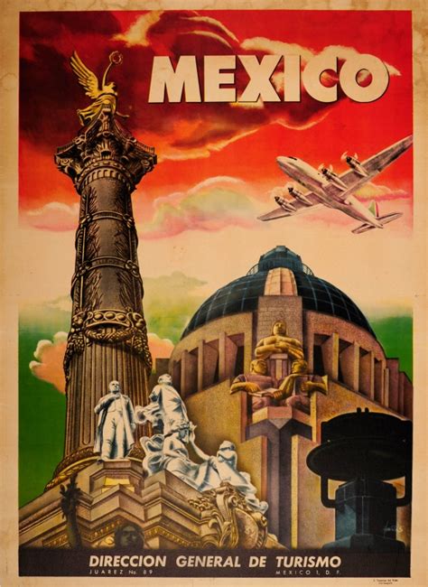 Original Vintage Posters Travel Posters Mexico Art Deco Antikbar