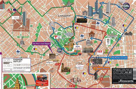 Milan Tourist Attractions Map