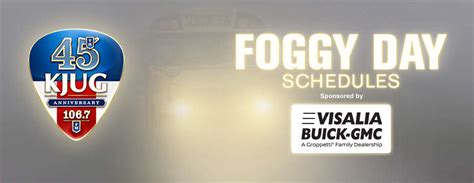Kjug Foggy Day School Schedule 2022 1067 Kjug Country