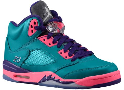 Release Date Air Jordan 5 Retro Gs Tealpink Purple Sole Collector