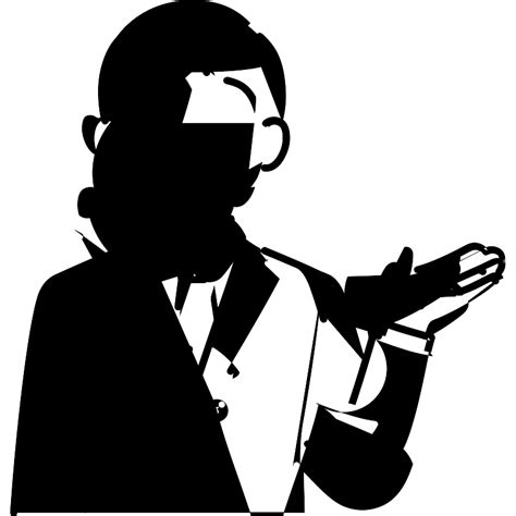 Business Person To Guide Left Hand Vector Svg Icon Svg Repo