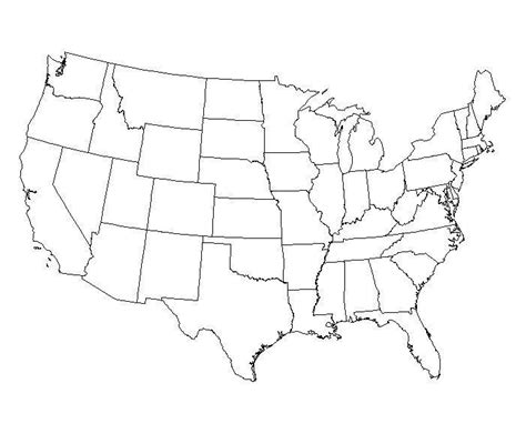 United States Outline Drawing At Explore