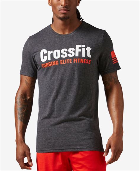 Reebok Mens Crossfit Graphic T Shirt Workout Attire Mens Tshirts