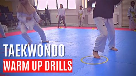 8 Taekwondo Warm Up Drills With Hoops Training Ideas Youtube