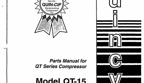 quincy air compressor manuals
