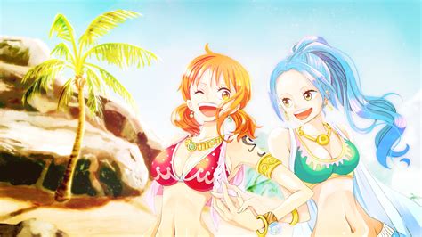 Wallpaper One Piece Nami Nefertari Vivi Anime