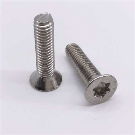 Security Self Tapping Screws Torx Star Pin In Head Countersunk Flat Head Stainless Steel Wkooa